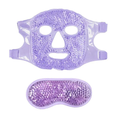 GlowTherm Gel Bead Face Mask – Hot & Cold Therapy for Total Facial Relief