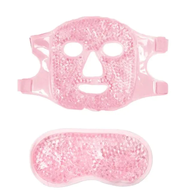 GlowTherm Gel Bead Face Mask – Hot & Cold Therapy for Total Facial Relief