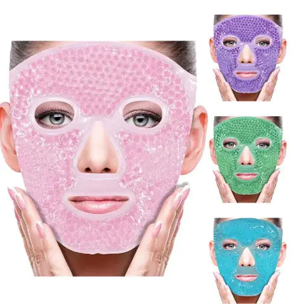 GlowTherm Gel Bead Face Mask – Hot & Cold Therapy for Total Facial Relief