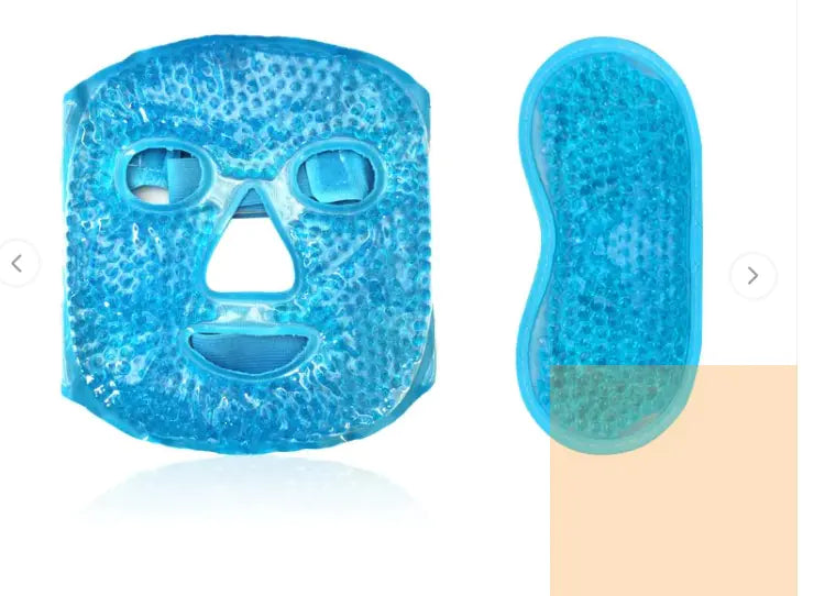 GlowTherm Gel Bead Face Mask – Hot & Cold Therapy for Total Facial Relief