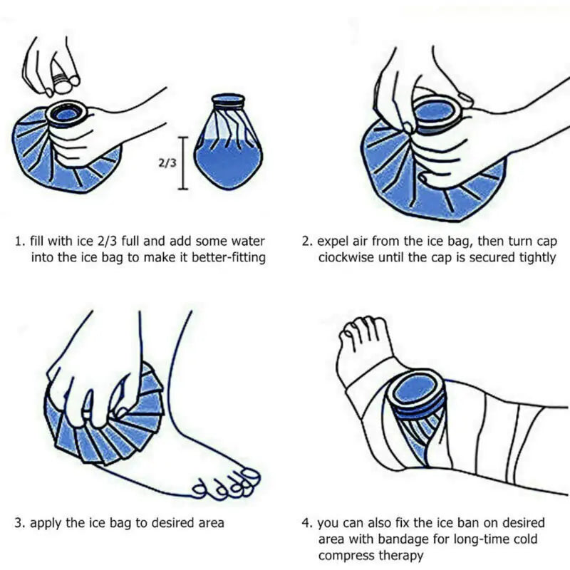 3PCS Reusable Hot & Cold Ice Bags – Fast Relief for Pain, Swelling & Injuries
