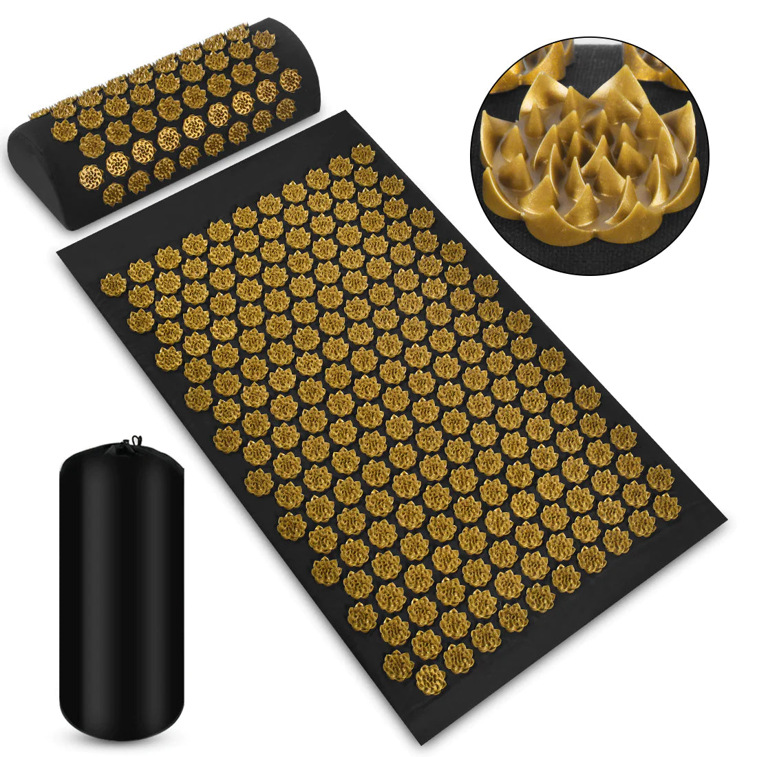 ZenSpike Acupressure Mat & Pillow Set – Natural Relief, Anytime, Anywhere